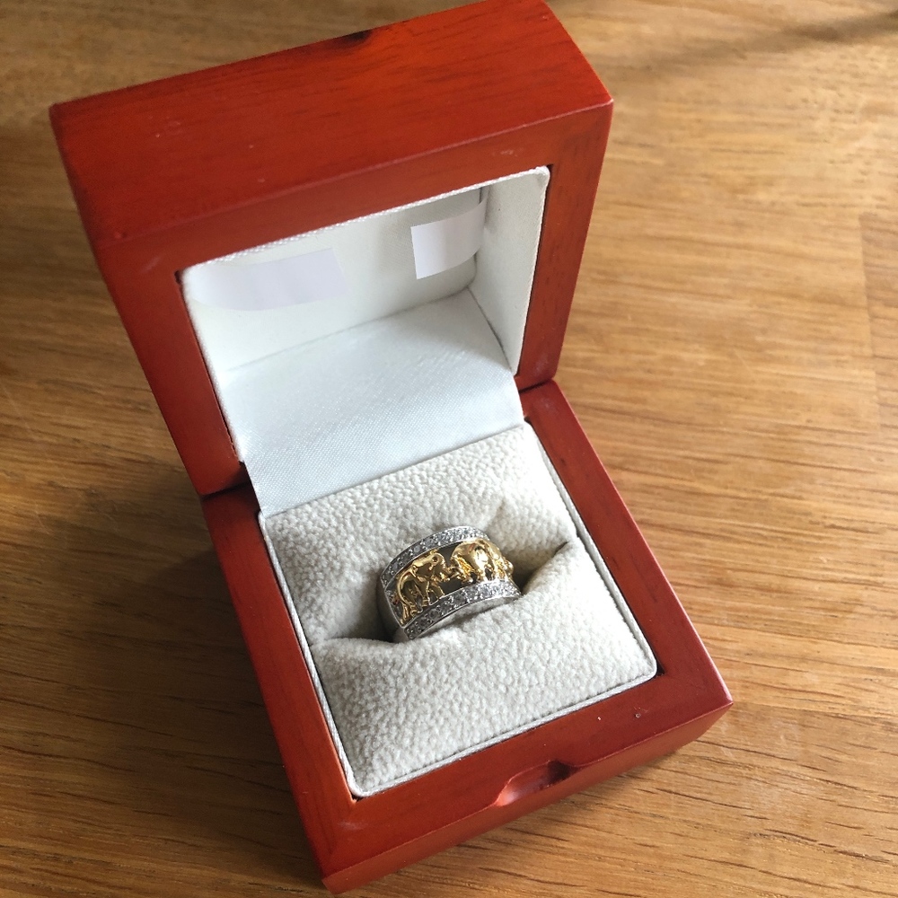 TOVA Diamonique Elephant Ring